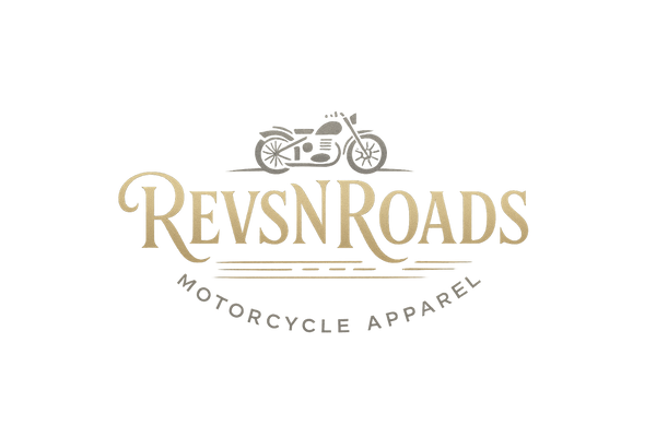 RevsNRoads written with a really classy logo for a motorbike apparel brand. make it a classy creative logo